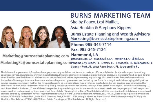 Burns marketing team